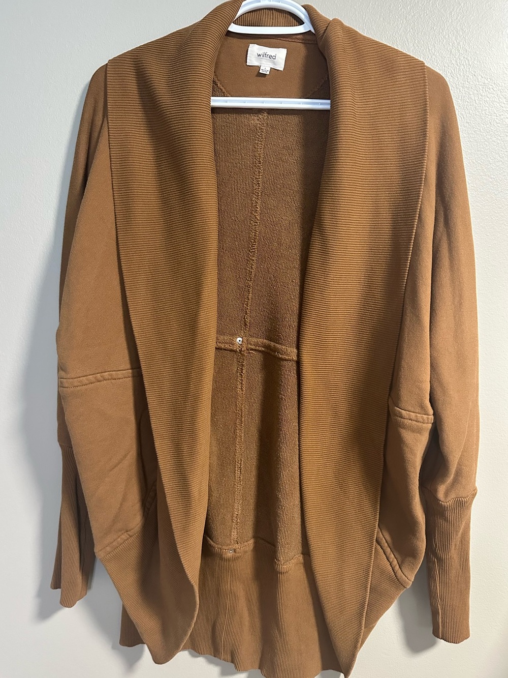 Wilfred Diderot Cardigan in Copper Brown Size Large - Picture 2 of 5